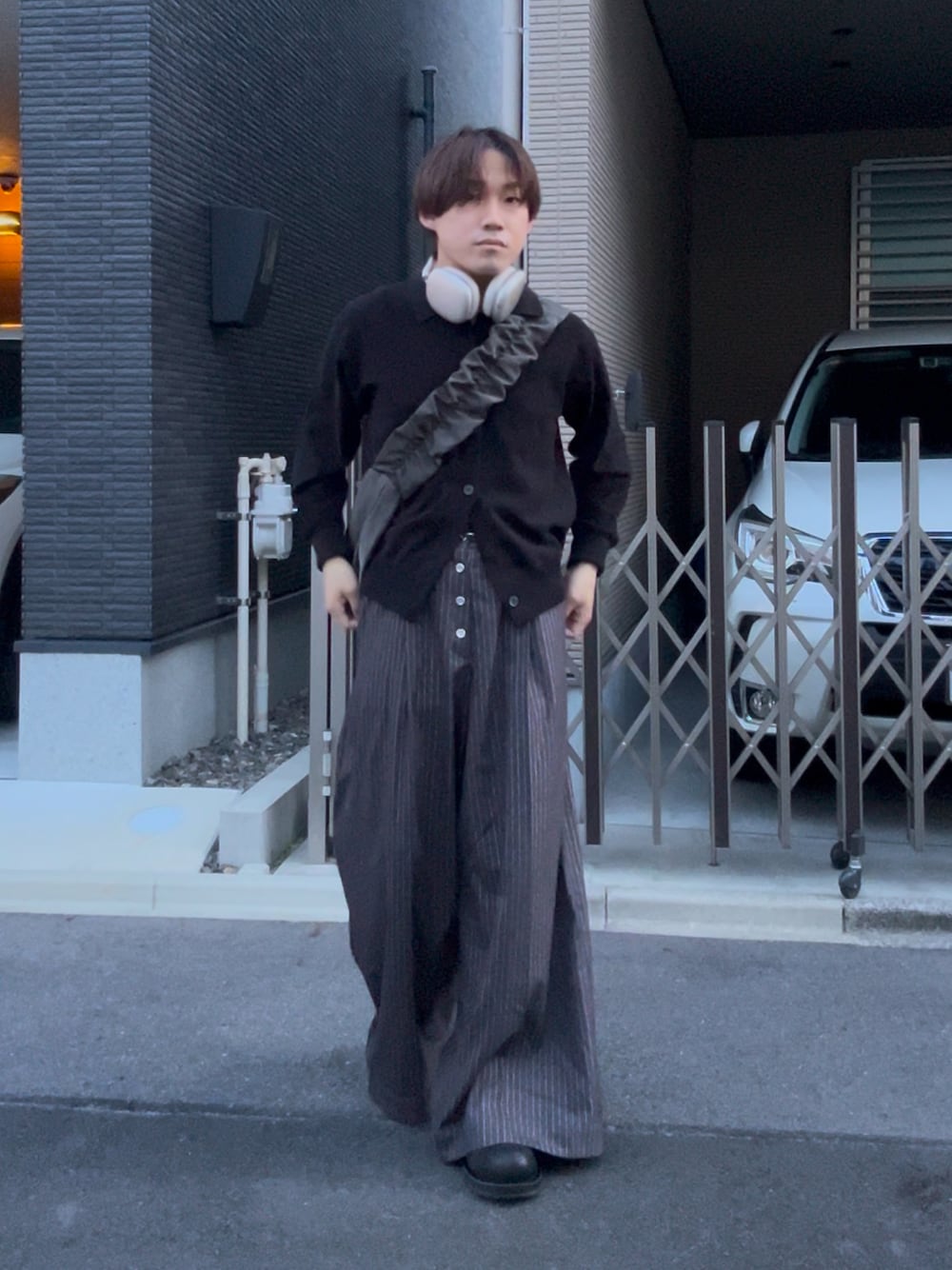 seyto ラメストライプワイドストレートパンツ seyto（セイト）の「Lame stripe wide straight pants / ラメ