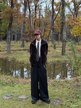 「アイテム（フォーマルスーツ/小物）」を使った、yoshiさん（メンズ・168cm）の秋コーディネート