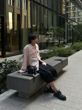 「アイテム（スウェットパンツ）」を使った、yoshiさん（骨格ウェーブ・メンズ・168cm）の秋コーディネート