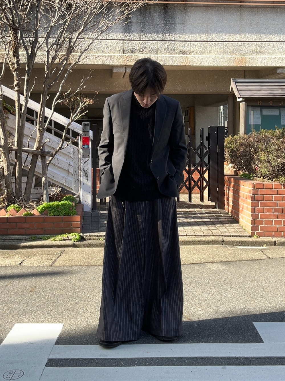 完売品　seyto サイズ0 / ラメストライプワイドストレートパンツ seyto（セイト）の「Lame stripe wide straight pants / ラメ