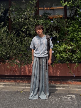 「アイテム（ポロシャツ）」を使った、yoshiさん（メンズ・168cm）の秋コーディネート