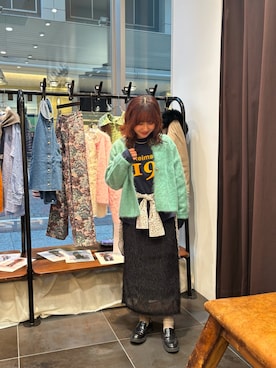 「NOMBRE IMPAIR（ノンブルアンペール）のアイテム（ニット/セーター）」を使った、okamura.さん（レディース・151cm）の秋コーディネート