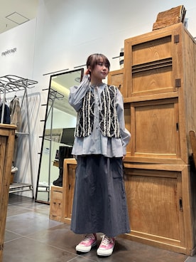 「FIL DE FER（フィルデフェール）のアイテム」を使った、okamura.さん（レディース・151cm）の冬コーディネート