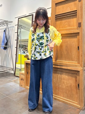 「FIL DE FER（フィルデフェール）のアイテム（トップス）」を使った、okamura.さん（レディース・151cm）の春コーディネート