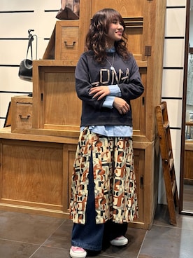 「FIL DE FER（フィルデフェール）のアイテム」を使った、okamura.さん（レディース・151cm）の春コーディネート