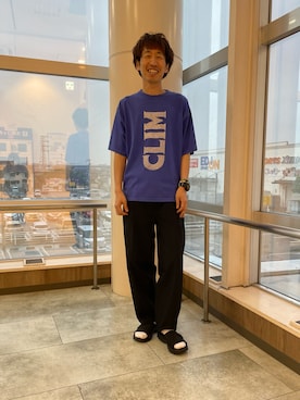 「CIAOPANIC TYPY（チャオパニックティピー）のアイテム（サンダル）」を使った、k4324さん（メンズ・178cm）の夏コーディネート