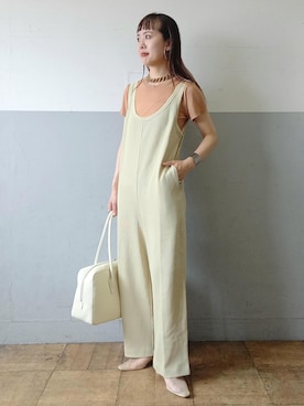 「アイテム（チューブトップ）」を使った、touharaさん（レディース・158cm）の夏コーディネート
