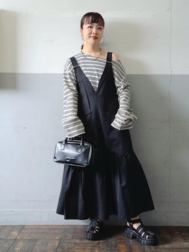「アイテム（ワンピース/ドレス）」を使った、touharaさん（レディース・158cm・30代）の春コーディネート