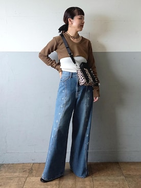 「アイテム（ヘアアクセサリー）」を使った、touharaさん（レディース・158cm・30代）の夏コーディネート