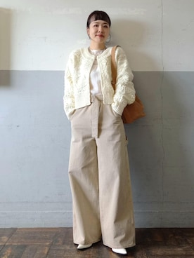 「アイテム（パンプス）」を使った、touharaさん（レディース・158cm・30代）の冬コーディネート