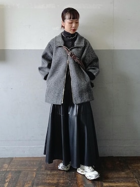 「アイテム（バッグ）」を使った、touharaさん（レディース・158cm・30代）の秋コーディネート