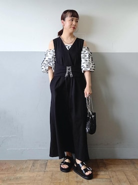 「アイテム（ワンピース/ドレス）」を使った、touharaさん（レディース・158cm・30代）の春コーディネート