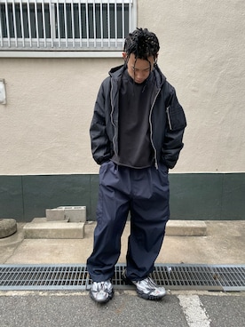 「DANKE SCHON（ダンケシェーン）のアイテム（MA-1）」を使った、SHOさん（メンズ・179cm）の冬コーディネート
