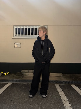 「ラフコーデ」｜「アイテム（MA-1）」を使った、SHOさん（メンズ・179cm）の秋コーディネート