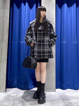 「アイテム（チェスターコート）」を使った、koyukiさん（レディース・165cm）の秋コーディネート