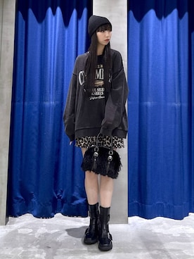 「PBLIM（ページボーイリム）のアイテム（帽子）」を使った、koyukiさん（レディース・165cm）の秋コーディネート