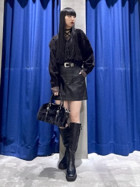 「アイテム（ボストンバッグ）」を使った、koyukiさん（レディース・165cm・20代）の冬コーディネート