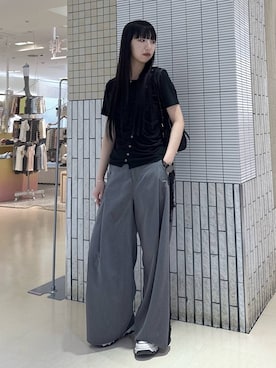 「PAGEBOY（ページボーイ）のアソート2WAYバッグ（トートバッグ、ブラック系）」を使った、koyukiさん（レディース・165cm）の春コーディネート