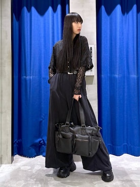 「PAGEBOY（ページボーイ）のサイドタックルーズウラケパンツ/イージーパンツ【4color・2size】（スウェットパンツ）」を使った、koyukiさん（レディース・165cm）の夏コーディネート