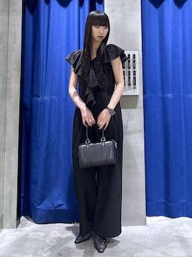 「PAGEBOY（ページボーイ）のミニボストンBAG（ボストンバッグ、ブラック系）」を使った、koyukiさん（レディース・165cm）の春コーディネート