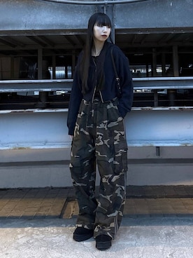 「PAGEBOY（ページボーイ）のベルトハンドBAG（ハンドバッグ、ブラック系）」を使った、koyukiさん（レディース・165cm）の春コーディネート