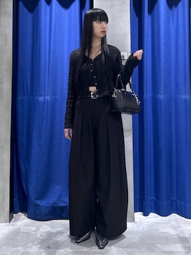 「PAGEBOY（ページボーイ）のミニボストンBAG（ボストンバッグ、ブラック系）」を使った、koyukiさん（レディース・165cm）の春コーディネート