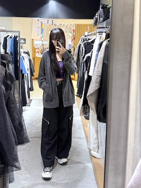 「アイテム（カーゴパンツ）」を使った、koyukiさん（レディース・165cm・20代）の夏コーディネート