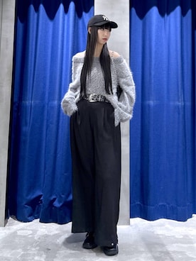 「アイテム（ハット、ブラック系）」を使った、koyukiさん（レディース・165cm）の秋コーディネート