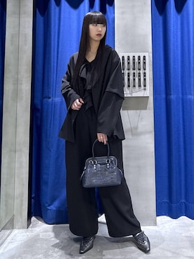 「PAGEBOY（ページボーイ）のガマグチショルダーBAG（ハンドバッグ、ブルー系）」を使った、koyukiさん（レディース・165cm）の春コーディネート