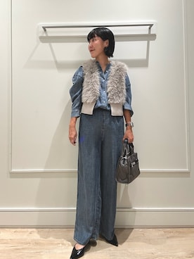 「アイテム（バッグ）」を使った、kanazashiさん（レディース・159cm・40代）の秋コーディネート