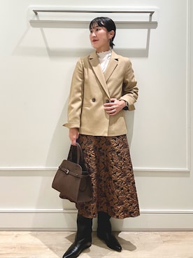 「アイテム（テーラードジャケット）」を使った、kanazashiさん（レディース・159cm・40代）の秋コーディネート