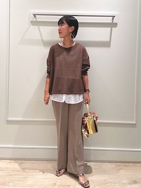 「アイテム（パンツ）」を使った、kanazashiさん（レディース・159cm・40代）の秋コーディネート