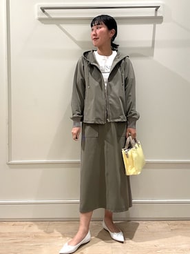 「NOLLEY’S（ノーリーズ）のアイテム」を使った、kanazashiさん（レディース・159cm）の冬コーディネート