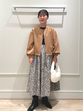 「アイテム（ブルゾン）」を使った、kanazashiさん（レディース・159cm・40代）の秋コーディネート