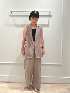 「アイテム（テーラードジャケット）」を使った、kanazashiさん（レディース・159cm・40代）の夏コーディネート