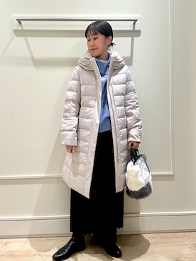 「アイテム（トートバッグ）」を使った、kanazashiさん（レディース・159cm・40代）の冬コーディネート