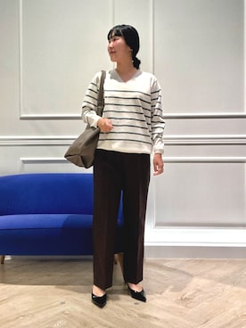 「MICO COULIER（ミコクリエ）のアイテム」を使った、kanazashiさん（レディース・159cm）の秋コーディネート