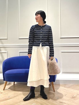 「MICO COULIER（ミコクリエ）のアイテム」を使った、kanazashiさん（レディース・159cm）の秋コーディネート