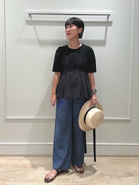 「フェススタイル」｜kanazashiさん（レディース・159cm・40代）の夏コーディネート