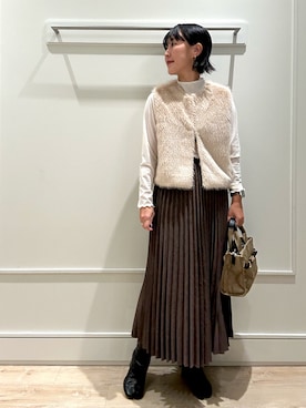 「アイテム（バッグ）」を使った、kanazashiさん（レディース・159cm・40代）の秋コーディネート