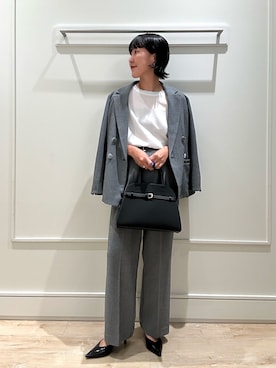 「アイテム（テーラードジャケット）」を使った、kanazashiさん（レディース・159cm）の秋コーディネート