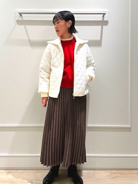 「アイテム（ブルゾン）」を使った、kanazashiさん（レディース・159cm・40代）の秋コーディネート