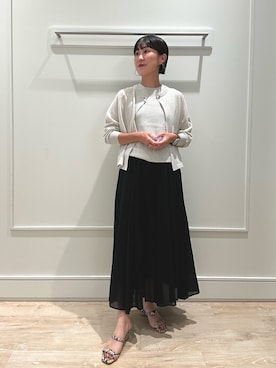 「アイテム（ニット/セーター）」を使った、kanazashiさん（レディース・159cm・30代）の夏コーディネート