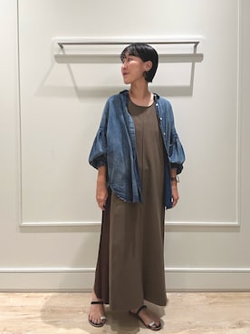 「アイテム（ワンピース）」を使った、kanazashiさん（レディース・159cm・30代）の夏コーディネート