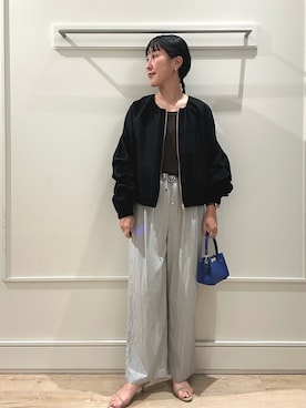 「NOLLEY’S（ノーリーズ）のアイテム」を使った、kanazashiさん（レディース・159cm）の春コーディネート