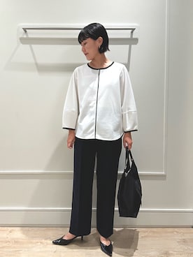 kanazashiさん（骨格ウェーブ・レディース・159cm・40代）の秋コーディネート