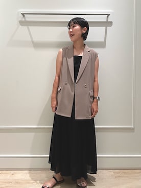 「アイテム（テーラードジャケット）」を使った、kanazashiさん（レディース・159cm・30代）の夏コーディネート