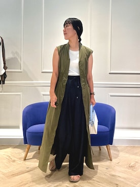 「NOLLEY’S（ノーリーズ）のアイテム」を使った、kanazashiさん（レディース・159cm）の夏コーディネート