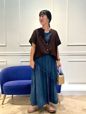 kanazashiさん（レディース・159cm）の夏コーディネート