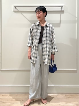 「NOLLEY’S（ノーリーズ）のアイテム」を使った、kanazashiさん（レディース・159cm）の春コーディネート